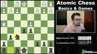GothamChess GETS DESTROYED BY A 1400+ rated opponent in Atomic Chess!