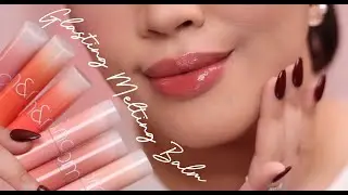 Romand Rom&nd Glasting Melting Balm Lip Swatches on Light-Medium skintone