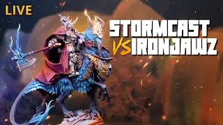 Stormcast Eternals vs Ironjawz - A LIVE Age of Sigmar Battle Report