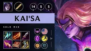 Kai'Sa Mid vs Corki: Godlike - NA Master Patch 14.23