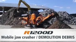 Rockster R1200 mobile jaw crusher / demolition debris