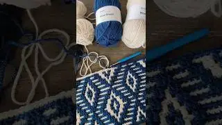 Something new on my hook with the new Daily Stitch Wool Blend ✨ #mosaiccrochet