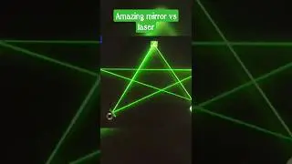 Amazing mirror vs laser combination.