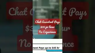 Work from Home Chat Assistant via Amazon Pays $35 per hour #workfromhome2023