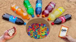 Эксперимент: Coca-Cola, Mirinda, Fanta, Sprite, Pepsi vs Mentos vs Orbeeze