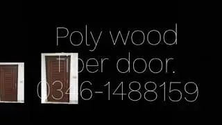 Poly wood fiber door