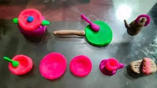 Amazing Technique Make Kitchen Set With Polymer Clay!Primitive Kitchen!Miniture Kitchen set