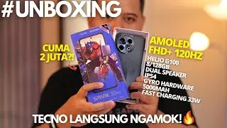 LANGSUNG ON FIRE!🔥 UNBOXING Tecno Spark 30 Pro Indonesia, 2 Juta TERBAIK Saat Ini?!