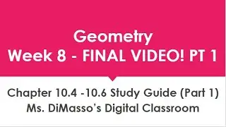 Geometry: Circles Study Guide Part 1