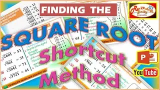 SQUARE ROOT SHORTCUT METHOD (ReDalope TV)