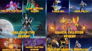 6 NEW SKINS l VALIR l AURORA l GORD l KARRIE l CHIP l ESMER l REVAMP ROGER & HANAB I LING & PHARSA