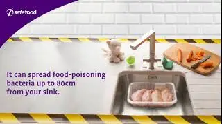 Never wash raw chicken
