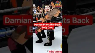 Damian Priest Hits Back Body Drop #shorts #wwe #damianpriest #wweraw #wwesmackdown