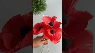 How to make poppies for Remembrance Day #youtubecreatorcommunity