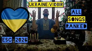 Vidbir 2026 - Ukrainian National Selection for Eurovision - listening & ranking by Nowmanco