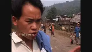Laos Mekong Nam Ou River Village Life Part  1