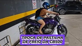 Troca de freio dianteiro da cb500 antiga.