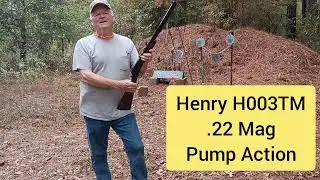 Обзор стрельбы из моей винтовки Henry H003&trade; .22 Magnum с помповым затвором.