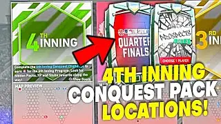 BEST ONE YET! RARE Diamond Pull! 4th Inning Conquest Pack Locations! MLB The Show 20