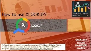 X-lookup || How to use X-lookup ||Replacement of all Lookup Functions || Hindi & English