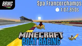 Spa Francorchamps - Line (1:07.850s) | Minecraft Ice Boat Racing