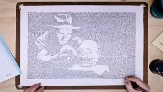 Artist Turns Movie Script Into Picture