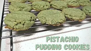Pistachio Pudding Cookies | Quick & Easy Drop Cookie Recipe 💚 | Spring / Easter Dessert Ideas 🌷