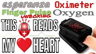 ESPERANZA FINGER PULSE OXIMETER OXYGEN UNBOXING (ECO001 Black)