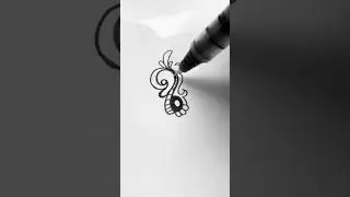 Draw Arabesque Floral Doodle Art for Coloring Pages