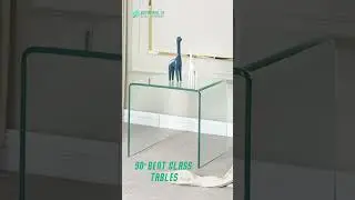 90&deg; Bent Glass Coffee Tables & Nesting Tables Buy Online Home delivery in  Mumbai Bangalore & Delhi