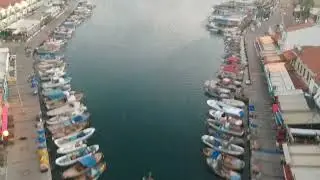 Drone view of Foca Centrum, Izmir, Turkey