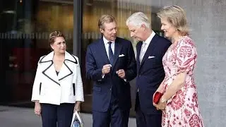 The Royals of Belgium,Luxembourg and Liechtenstein attend meeting for German speaking countries.