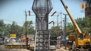 Pakistan first Metro Bus made in  Lahore  by Habib Construction Services