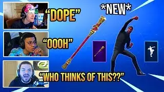 STREAMERS REACT TO *NEW* JINGU BANG PICKAXE AND WORK IT OUT DANCE/EMOTE