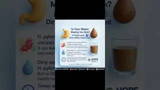 Is Your Water Making You Sick? | H. Pylori Infection from Dirty Water Explained 💧🤢 #shorts