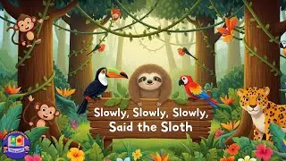 Slowly Slowly Slowly Said the Sloth | Story for Kids | Jungle Animals Tale