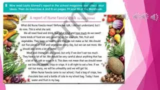 وحدة ثانيةHealth Matters  درس ثاني Eat the right food  انجليزي صف ثامن ليبيا