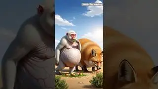 The fox and the monkey together caught the lion #ai #moonhindianimation #aistory2
