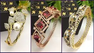 Latest American Diamond Kada Bracelet Design - Indian Fashion Trends