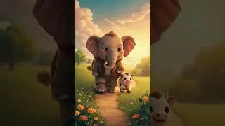 A Humanoid Elephant and a Cute Cow &ndash; An Unlikely Friendship 🌸🐘🐄