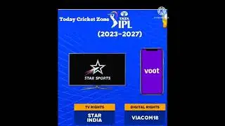 TATA IPL (2023-2027) TV Rights & Digital Rights#Star india#Stra Sports rohit#dhoni#kohli#Pant#