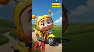 🚗🎵 ABC Vehicle Song - Fun & Short for Kids! 🎵🚁 | #abcd #kids #shorts #viralvideo #learning