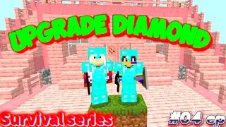 Me and my sister playing Minecraft PE 🥺Survival series ep4 op gameplay with keyboard mouse upgrade d