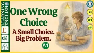 Learn English Through Story &mdash; The Wrong Choice | A1 Beginner English Story with Pictures
