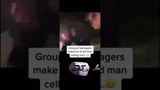 This group of boys making fun of an old man celling corn.
