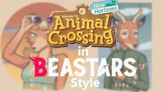 Animal crossing characters in Beastars art style | speedpaint