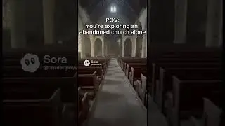 POV: you have been left to explore an abandoned church alone. #alone #viral #fyp #abandoned