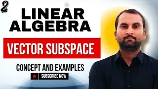 Vector Subspace &ndash; Linear Algebra | Examples, Proof & Quick Counter Method #vectorsubspace