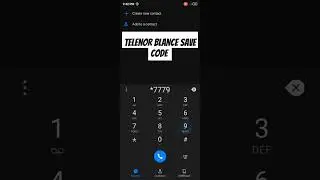 Telenor balance save code |How to Telenor balance save code|