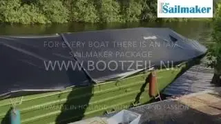 Bootzeil on site installation, armyboat 9 meters in 3 hours